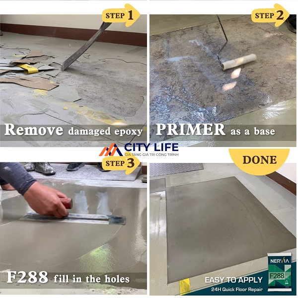 Quy trình thi công sơn Epoxy nền nhà xưởng