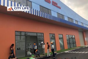 Chống trơn trượt nền sảnh tại công ty Avery Dennison – Citylife