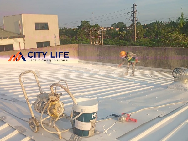 Sửa chữa mái tôn nhà xưởng KCN Viglacera, Yên Phong, Bắc Ninh